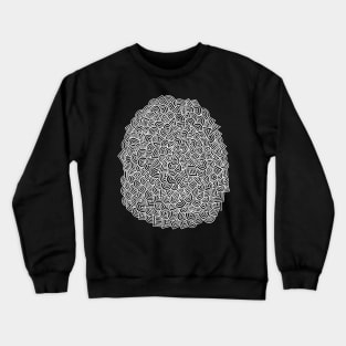 Teardrop white on dark Crewneck Sweatshirt